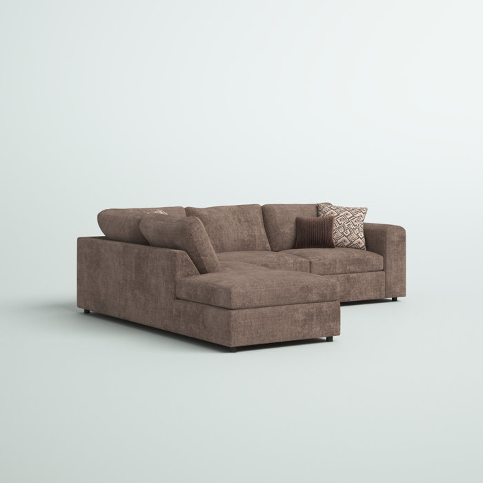 Mercury Row® Isaacs 2 Piece Upholstered Sectional & Reviews Wayfair